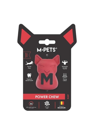 M-pets Power Chew Kauçuk Köpek Ödül Oyuncağı Ruby Xs
