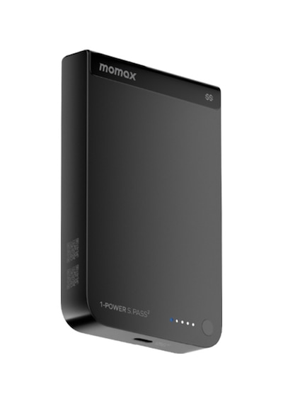 Momax İp163q22d Power S.pass2 10000 Mah Qi2.2 Yari Ssb Magsafe Powerbank Siyah