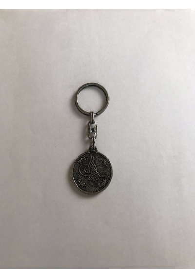 Bd Tekstil Osmanlı Tuğrası Ottoman Gümüş Renkli Anahtarlık