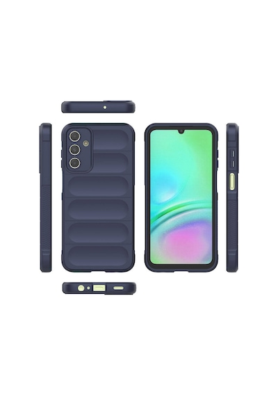 Galaxy Uyumlu A15 Kılıf Kamera Korumalı Esnek Silikon Parmak Şeritli Pazarplus Kırmızı