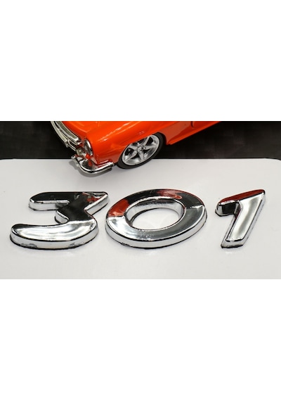 Peugeot 301 Bagaj Krom Abs 3M 3D Yazı Logo Amblem