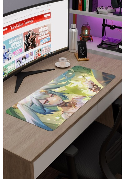 Faruzan Genshin Impact Anime Gacha V2 - 70x30 Xl Gaming Mouse Pad Fare Altlığı