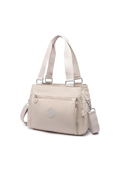 Smart Bags 1125 Krınkle Kumaş Omuz Çantası (Bej) Bej
