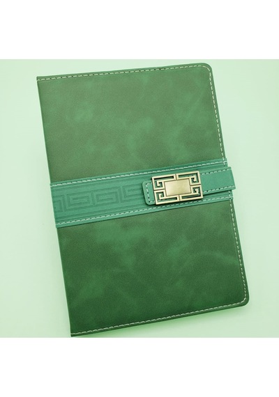 Tarihsiz Ajanda Defter Yeşil Renk Belirtilmemiş