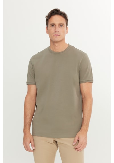 AC&Co / Altınyıldız Classics Erkek Hakı %100 Pamuk Slim Fit Dar Kesim Bisiklet Yaka Tişört Haki AC&Co / Altınyıldız Classics Erkek Hakı %100 Pamuk Slim Fit Dar Kesim Bisiklet Yaka Tişört Haki