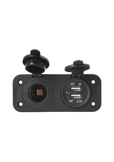 Usb Ve Çakmak Soketi Metal. Marin. Tekne. Karavan