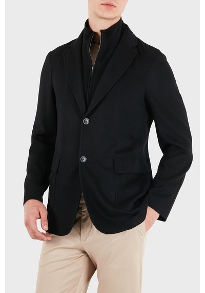 Emporio Armani Fermuarlı İç Astarlı Yün Ve Kaşmir Karışımlı Blazer Ceket Erkek Ceket Em006670 Af17835 Uc001 Siyah Emporio Armani Fermuarlı İç Astarlı Yün Ve Kaşmir Karışımlı Blazer Ceket Erkek Ceket Em006670 Af17835 Uc001 Siyah