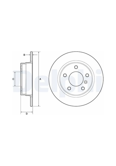 Bmw 316i E36 Arka Fren Diski 1991-1998 Delphı Bg2624 2adettir