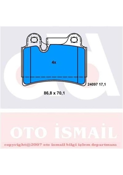 BOSCH 986494210 Fren Balatası Arka Touareg 7L 02-