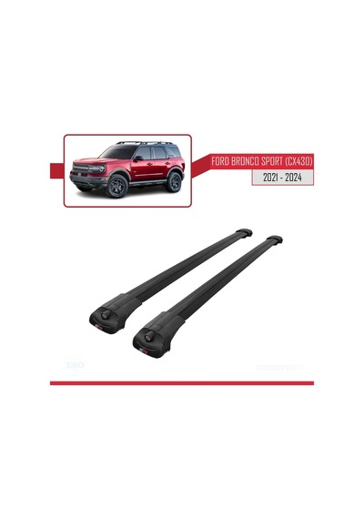Ford Bronco Sport Cx430 2021 Ve Sonrası İle Uyumlu Ace-1 Ara Atkı Tavan Barı Siyah