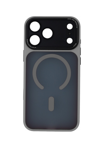 Apple Uyumlu iPhone 17 Pro Max Magsafe Özellikli Sert Sonic Telefon Kılıfı Gri