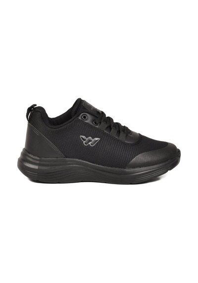 Walkway Siyah Fileli Hafif Esnek Hava Alabilen Unisex Spor Ayakkabı Pete G