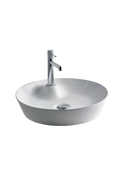 Lena - Tezgah Üstü Porselen Lavabo - E-4044- Beyaz