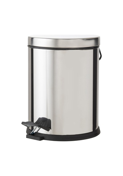 Mudo Home 5lt Pedallı Çöp Kovası Inox Gri