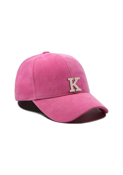 Twingold İsme Özel Süet Kep Şapka - Ab01013 - Pembe Pembe