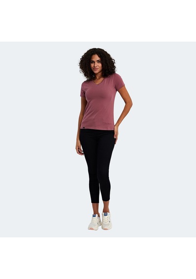 Slazenger VIVEK Kadın V Yaka Gül Tişört
