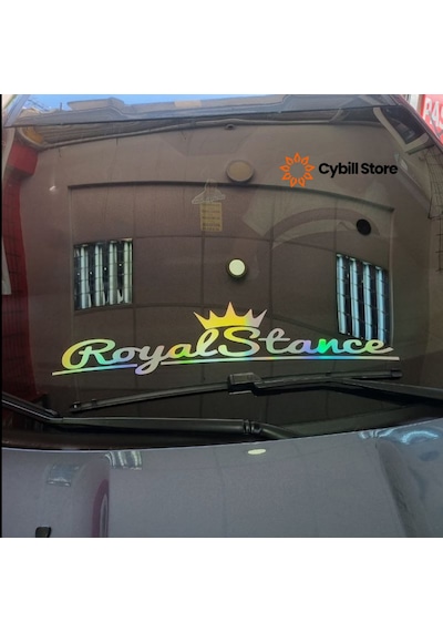 Royal Stance Hologram Ön Cam Sticker