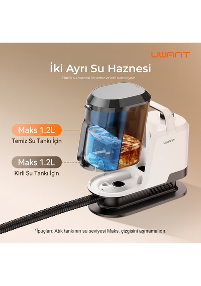 18.000pa Emiş Gücü 600w Halı Koltuk Yıkama Ve Leke Çıkarma Makinesi - Y100