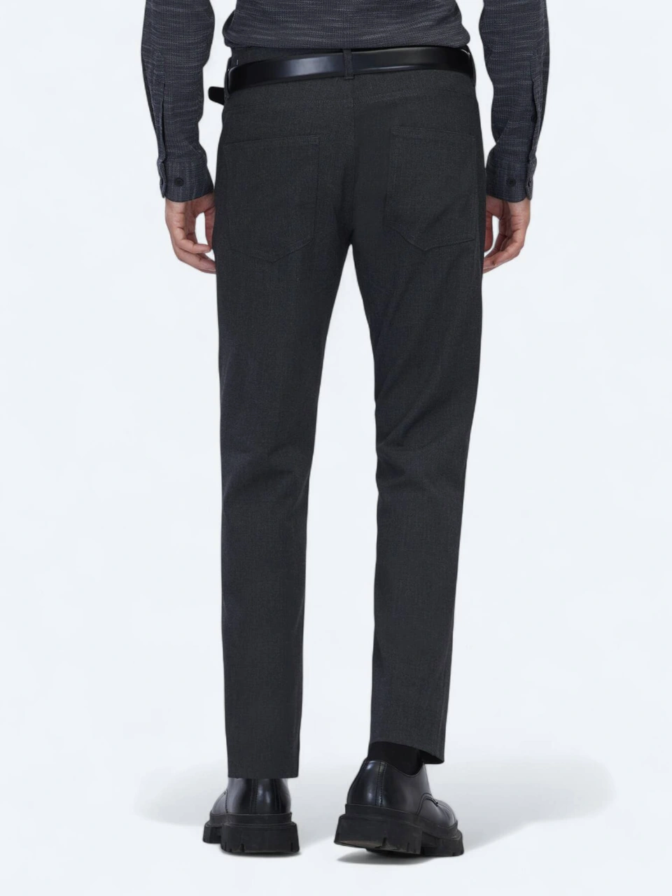 Kip Antrasit Dokuma Slim Fit Casual Pantolon Antrasit