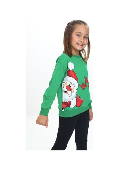 Toontoy Kız Çocuk Regular Fit Bisiklet Yaka Düşük Omuz Baskılı Sweatshirt - 2 İplik Çimen Yeşili Toontoy Kız Çocuk Regular Fit Bisiklet Yaka Düşük Omuz Baskılı Sweatshirt - 2 İplik Çimen Yeşili