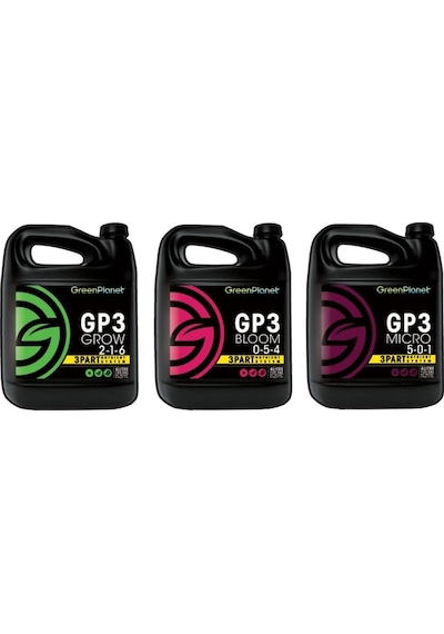 Green Planet Gp3 Grow Micro Bloom 4 Litre Set 4 L