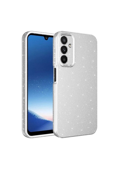 Galaxy Uyumlu A24 Kılıf Kamera Korumalı Simli Silikon Üstün Koruma Pazarplus Turuncu