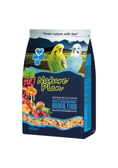 Nature Plan Meyve Aromalı ve Ballı Muhabbet Kuş Yemi 500 G