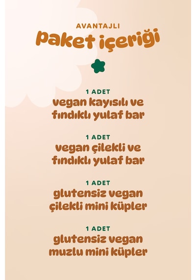 Hummorganic Organik Vegan Meyveli Küp & Yulaf Bar Atıştırmalık Paketi - 4 adet (4 çeşit)