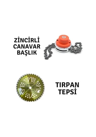 Motorlu Tırpan Rapco Zincirli Canavar Başlık Ve Kawashima Tırpan Tepsisi