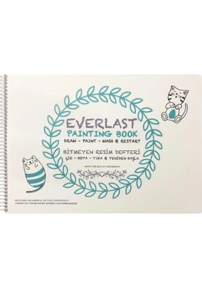 Gıpta Everlast Plastik Kapak Bitmeyen Resim Defteri 25x35 4 Yaprak 6184