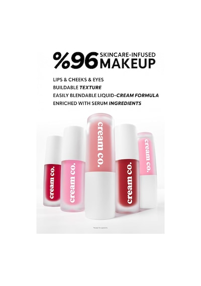 Allık Ruj Göz Farı Glow Tint Chili Red, Nemlendirici Makyaj, 506 Kiremit, Hyaluronik Asit Peptit Çok Renkli