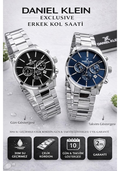 Daniel Klein 2 Yıl Garantili İç Fonksiyonları Aktif 3 Atm Suya Dayanıklı Erkek Kol Saati Edk.2.10093-3 Gümüş 30459216 Daniel Klein 2 Yıl Garantili İç Fonksiyonları Aktif 3 Atm Suya Dayanıklı Erkek Kol Saati Edk.2.10093-3 Gümüş 30459216