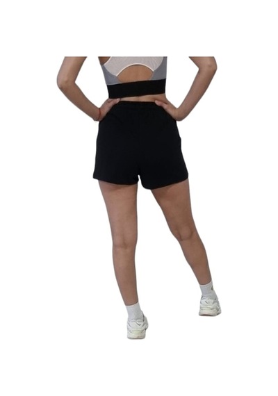 Nature The Brand Penye Kısa Şort,pamuklu Şort, Spor Koşu Fitness Şortu, Terletmez Rahat Kumaş Siyah