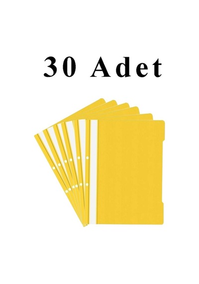 A4 Sarı Telli Dosya 1 Paket 30 Adet
