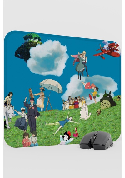 Miyazaki Anime V2 - 48x40 Xl Gaming Kauçuk Kaymaz Taban Mouse Pad Fare Altlığı