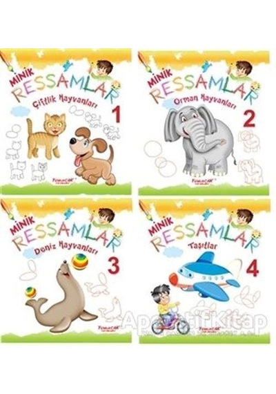 Minik Ressamlar (4 Kitap Takım) - Kolektif - Yumurcak Yayınları