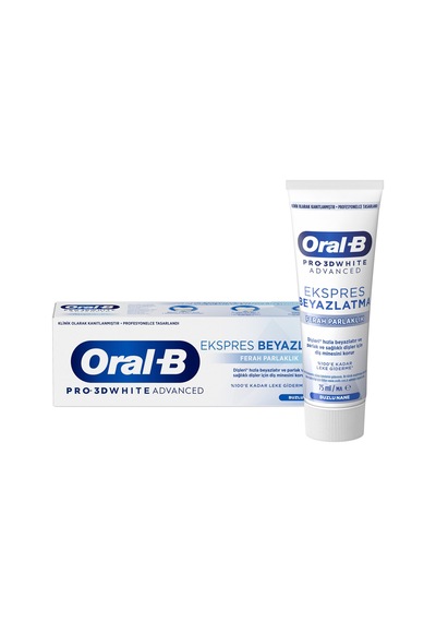 Oral-b 3d White Advanced Ekspres Beyazlatma Ferahlık Diş Macunu 75 Ml - 6 Adet Tarı