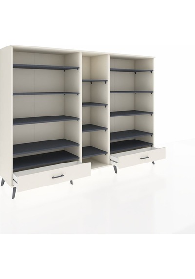 Hyperion Dolap 14 Raflı 2 Çekmeceli 220x44x163 Aytaşı-antrasit/a Aytaşı-antrasit/aytaşı Hyperion Dolap 14 Raflı 2 Çekmeceli 220x44x163 Aytaşı-antrasit/a Aytaşı-antrasit/aytaşı