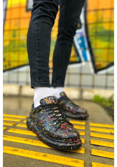 Ch254 Cst Pittura Erkek Ayakkabı 498 Sarı / Mavı / Kırmızı Splush Çok Renkli