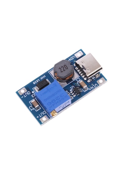 Mt3608 Type C Usb 28v 2a Dc Boost Modül Ayarlanabilir Voltaj Yükseltici Güç Kaynağı Step Up Dc Çevir