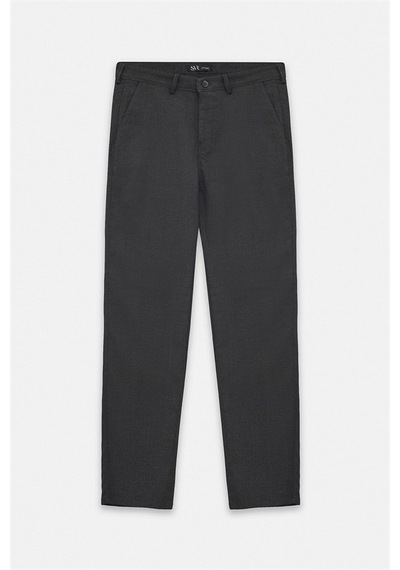 Süvari Antrasit Slim Düz Twill Normal Bel Casual Pantolon Spn2020500035-s08