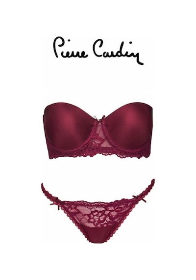 Pierre Cardin 4566 Joel Boş Kap Straplez Sütyen Külot Takım Vişne (494103639) Vişne