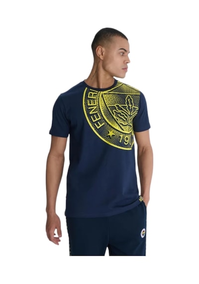 Fenerium Fenerbahçe Erkek Trıbun Halftone Logolu Tshırt Lacivert