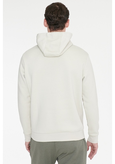 AC&Co / Altınyıldız Classics Erkek Bej Standart Fit Normal Kesim Kapüşonlu Kanguru Cepli Pamuklu Sweatshirt Bej