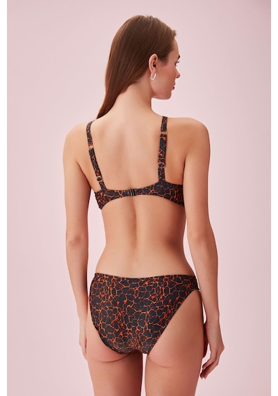 Suwen Agatha Yanı Detaylı Parlak Bikini Alt Sb253901310d1310 Shiny Flame