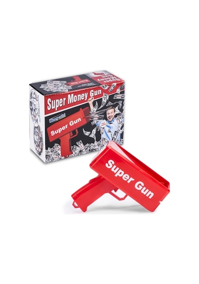 Super Money Gun Para Saçma Tabancası Kırmızı