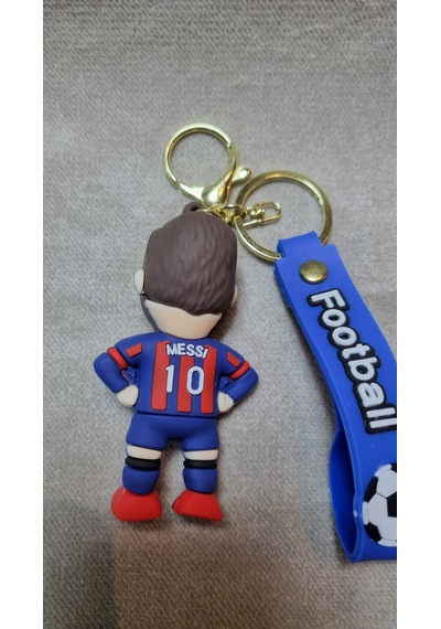 Messi Silikon Anahtarlık Büyük Boy Altın