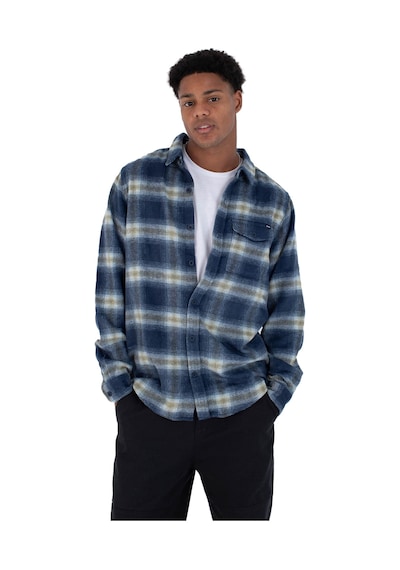 Hurley Hurley Portland Heavyweight Flannel Erkek Mavi Sweatshirt 6721 Lacivert