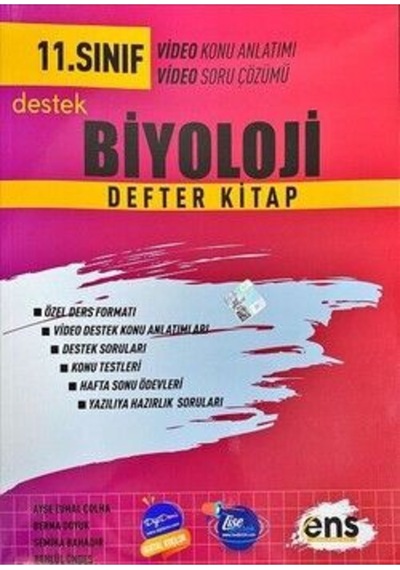 11.Sınıf Biyoloji Destek Defterim -  Ens Yayıncılık