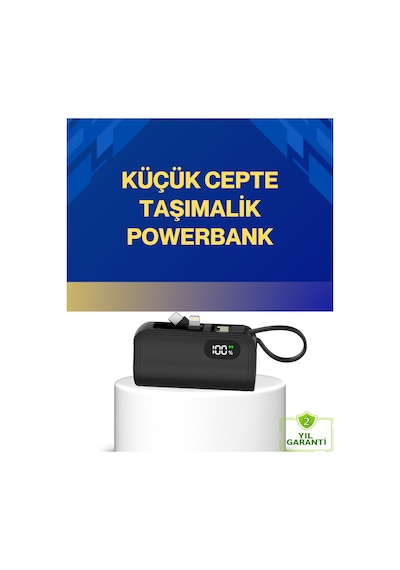 Led Göstergeli 2000mah Cep Tipi Hızlı Şarj Powerbank 20.000 Mah